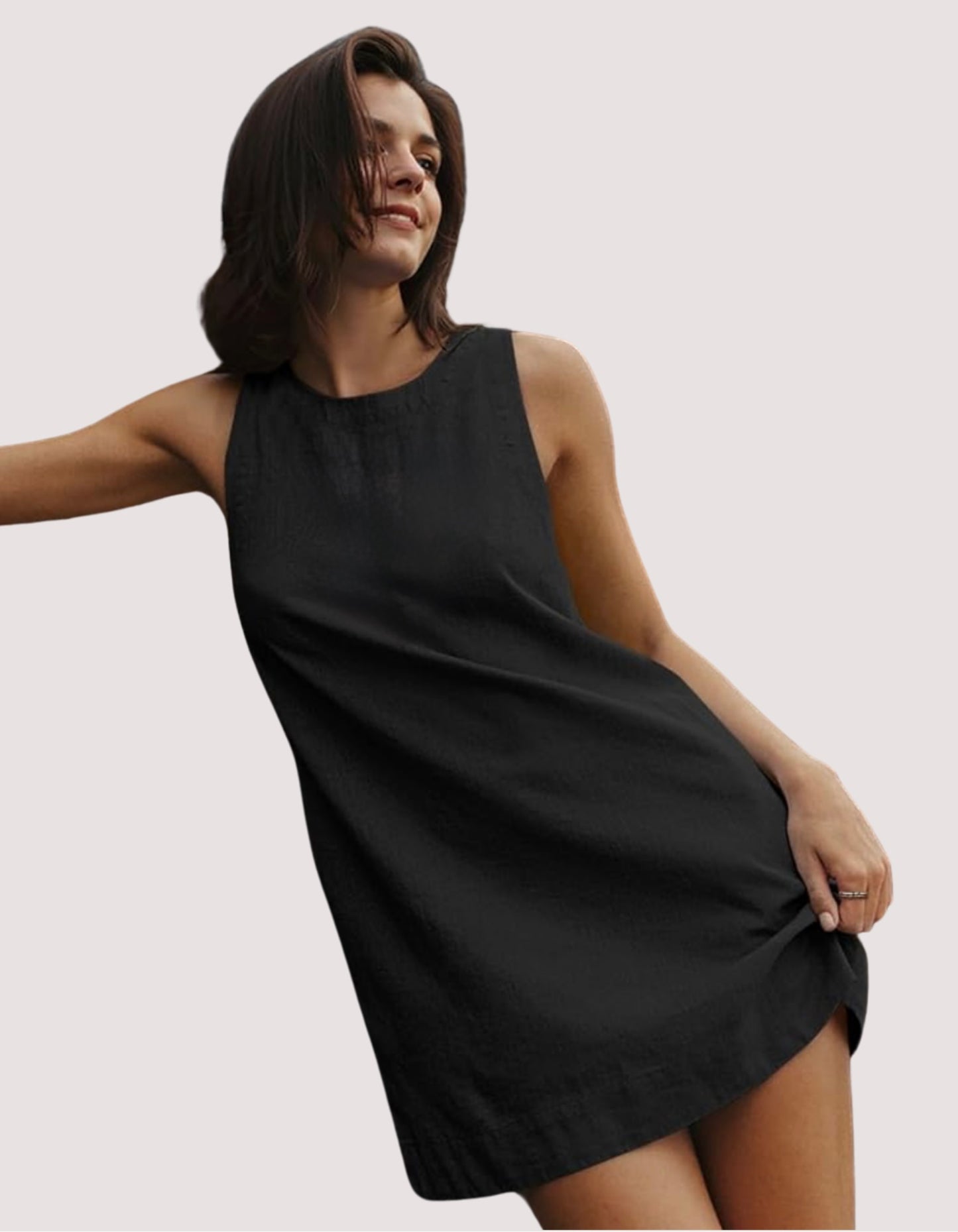 Linen Blend Dress